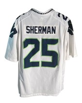 Nike Seattle Seahawks Jersey Mens XXL White Green Blue Richard Sherman NFL - £33.95 GBP