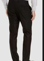Van Heusen Men&#39;s Black Herringbone Slim-Fit  Pants 35Wx 32L NWT - $24.70
