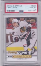 Kirby Dach 2019-20 Upper Deck Young Guns Canvas Rookie PSA 10 Gem Mint - $179.99