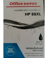 Office Depot ~ HP 88XL ~ BLACK Ink Cartridge ~ OfficeJet Pro ~ NIP - $273.78 MXN