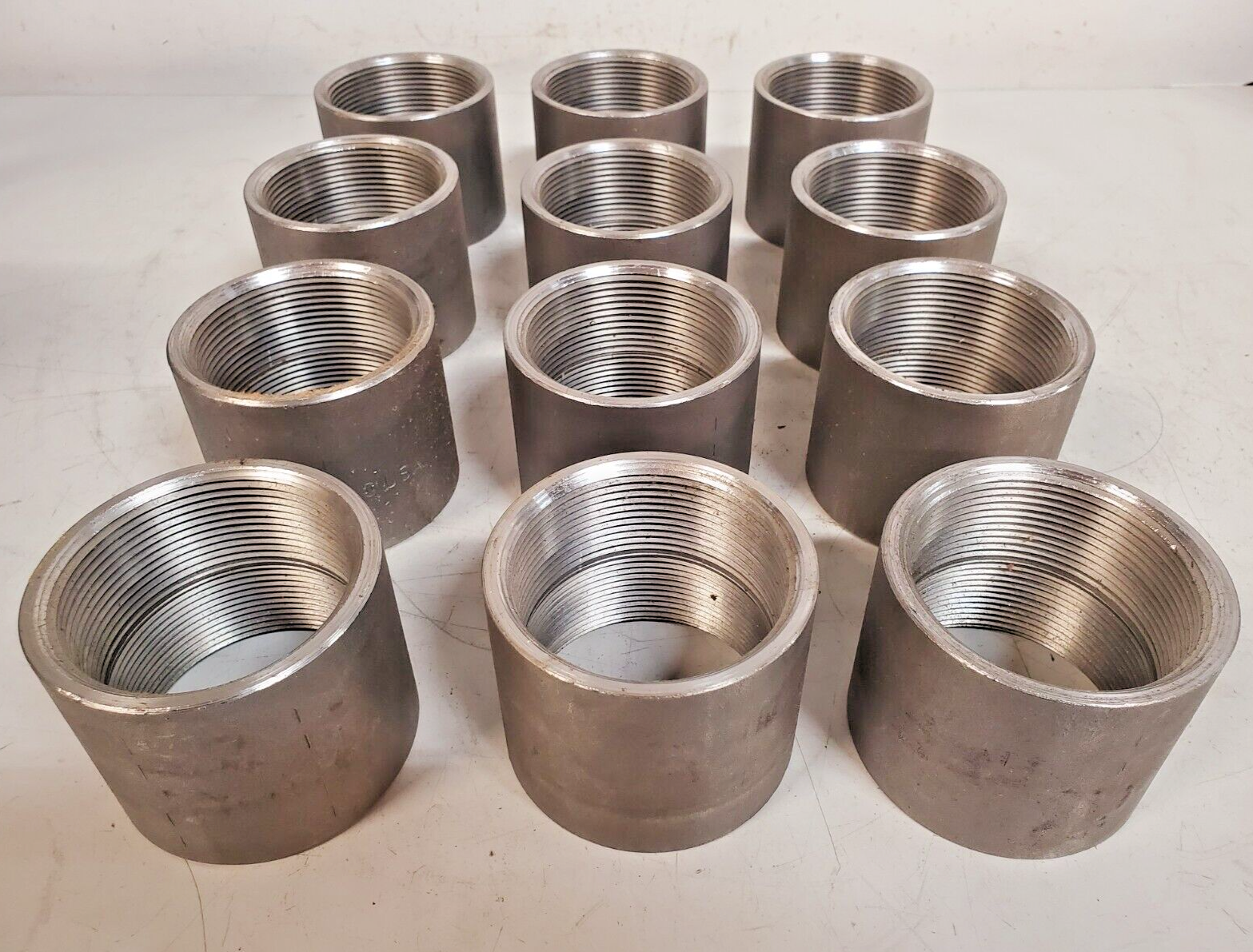 12 Qty. of Stainless Steel Female Conduit Couplings 3-1/2 Dia x 3-1/4&quot;H ... - $76.70