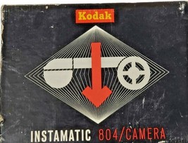 VINTAGE KODAK INSTAMATIC 804 CAMERA with Original Box   - £15.56 GBP