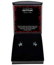 Egyptian Bonus Mom Earrings Gifts - To My Wonderful Bonus Mom - Turtle Ear  - £39.30 GBP