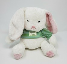 8&quot; Hallmark My First Easter Bunny Rabbit W Green Shirt Stuffed Animal Plush Toy - £21.67 GBP