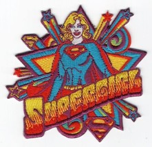 Superman: Supergirl Figure and Name Pop Art Embroidered Patch NEW UNUSED - £6.31 GBP