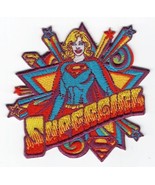 Superman: Supergirl Figure and Name Pop Art Embroidered Patch NEW UNUSED - $7.84