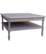 Coffee Table Cocktail TRADE WINDS ISLAND Square Riverwash Gray Mahogany ... - £1,053.03 GBP