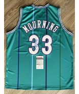 ALONZO MOURNING AUTOGRAPHED SIGNED HORNETS JERSEY JSA COA NBA Basketball - $204.84 CAD