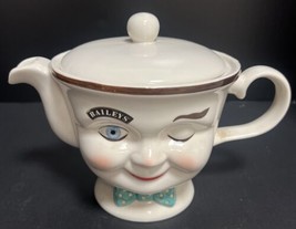 Bailey’s Irish Cream Tea Pot Lid Canister Limited Edition Yum Winking Ey... - $130.89