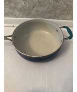 Pioneer Woman Ceramic Jumbo Pan With No Lid Classic Cooker Ombre Teal 4.... - $20.13 CAD