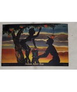 Adam After Eve Funny Postcard Unused Apple Falling On Man Sunset Comical... - £12.58 GBP