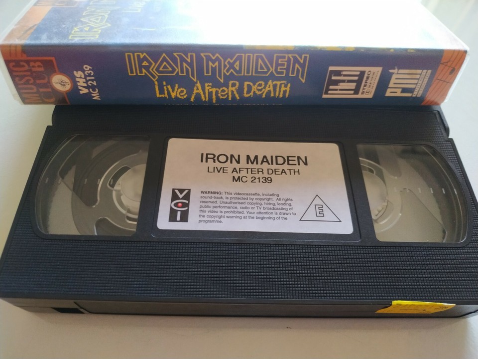 1994 IRON MAIDEN LIVE AFTER DEATH EMI 90min - VHS Tape Tape T3-
show original... Item image 6