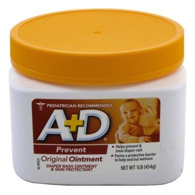 Primary image for A+D Original Diaper Rash Ointment Baby Adult Skin Moisturizer, 1 Lb Tub (2 Pack)