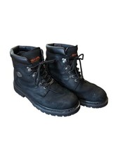 Harley Davidson Men&#39;s Motorcycle Steel Toe Leather Boots Size US 10.5 - £49.25 GBP