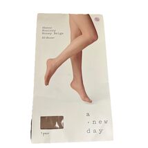 A New Day Women's Pantyhose Stockings Honey Beige Size 1X 2X Plus Size T... - $6.00