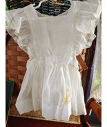 Pinafore dress with embroidered duck Vintage - £7.47 GBP