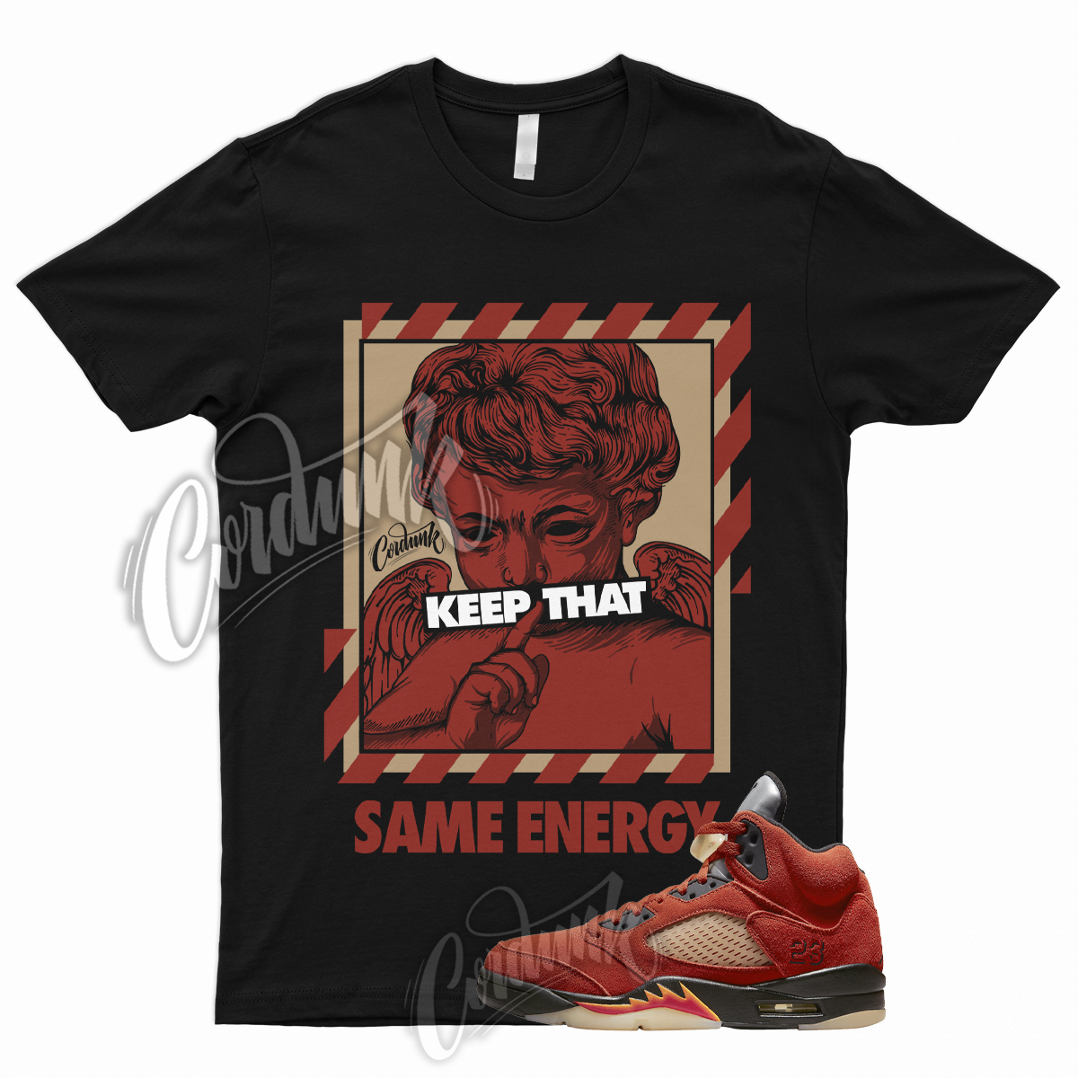 Primary image for ENERGY Shirt to Match 5 Mars for Her Martian Sunrise Fire Red Bright Mandarin 1