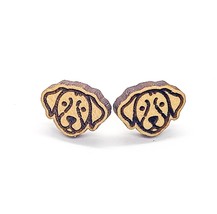 Labrador Retriever Earrings - Dog - Wood - £11.15 GBP