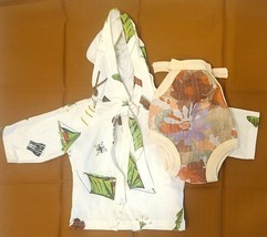 SWIMSUIT &amp; COVER-UP with Hood ~ CAMPING THEME Clothes to fit 18&quot; A Girl ... - £8.55 GBP
