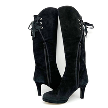 Barneys New York Womens 39 Over The Knee Suede Heeled Boot Italy Mobwife Pirate - £50.11 GBP