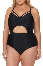 Jessica Simpson Plus Size Cutout One-Piece Swimsuit Womens Swimsuit,Size 2X - £39.96 GBP