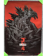 Godzilla Movie Promo Poster SDCC 2013 Mondo Phantom City Creative 13 x 19 - £54.12 GBP
