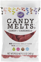 Wilton Candy Melts Flavored 12oz Red, Vanilla - £22.40 GBP