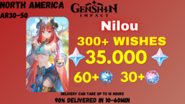 Genshin Impact | Nilou, 35000 GEMS, 300+ WISHES | NORTH AMERICA-show ori... - $33.41