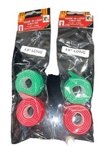 4PC Self Wrap Fastener Side Hook &amp;Loop Cable Wire Tie Straps Reuse Reclo... - $3.84