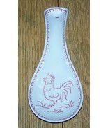 Spoon Rest Rooster Ceramic Andrea by Sadek 8 1/2" Hanging or Counter