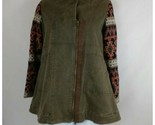 Miss Me Girls Denim Jacket Sweatshirt Hoodie Zipper-Front Aztec Design S... - £15.49 GBP