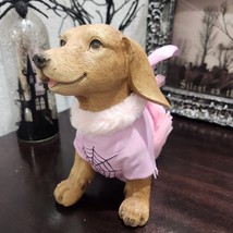 Halloween Pink Dachshund with Bat Costume &amp; Pink Tutu Figurine Figure St... - $49.99