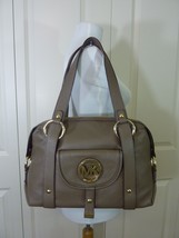 NWT Michael Kors Dark Dune/Khaki Fulton Large Satchel Bag $398 - $328.00
