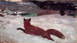 painting Giclee Winslow Homer - Fox Hunt   Print Canvas - £11.98 GBP