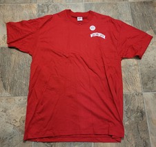 Vintage University Of Wisconsin Anvil XXL Red T-Shirt Single Stitch 80s 90s - £20.89 GBP