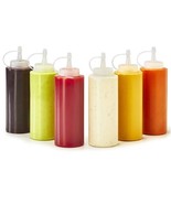 Plastic Condiment Squeeze Bottles Oil Ketchup Mustard Sauce Dispenser Fu... - $94.40 MXN+