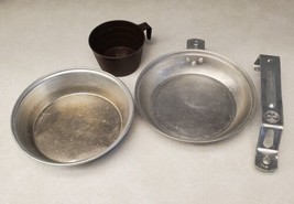 Vintage Boy Scout Camping Metal Food Mess Cooking Kit &amp; Cup Regal E2M - £15.66 GBP