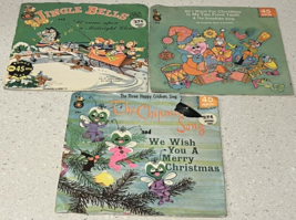 Children&#39;s Christmas Albums Lot Of 3- Cricket Records Christmas Carlos - £10.03 GBP