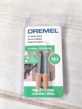 Dremel 953 Aluminum Oxide Grinding Stone 2 Pieces New Sealed - £6.36 GBP