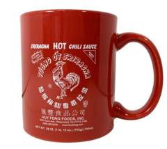 Sriracha Coffee Mug Hot Chili Sauce All Red Spicy Rooster Valentine? 9oz - £15.09 GBP