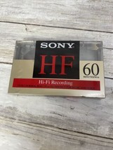 New Sony HF 60 Minute Type I Normal Bias Blank Cassette Tape Music and Voice - £5.46 GBP