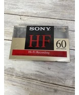 New Sony HF 60 Minute Type I Normal Bias Blank Cassette Tape Music and V... - $6.99