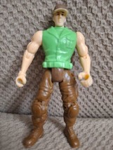 Vtg 1990s G.I. Joe Action Figure 4&quot; Military Adventure Collectible GN/BR Plastic - £5.32 GBP