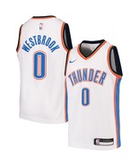 Nike NBA Youth Russell Westbrook White Oklahoma City Official Swingman J... - £31.37 GBP