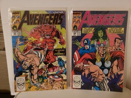 Lot of 2 1988 Marvel Avengers #307 308 Comic Books - Thor Captain America Quasar - £7.83 GBP