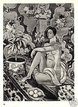 Henri Matisse Lithograph. 1935 Print w/COA. #Unique Gift Or Present Very Rare Art - £136.12 GBP