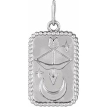 14k White Gold Bow and Arrow Pendant - £279.65 GBP