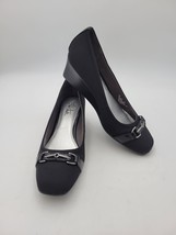 Life Stride Gazette Women&#39;s Black Wedge Heels Size 8M - $554.45 MXN