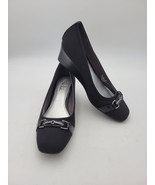 Life Stride Gazette Women&#39;s Black Wedge Heels Size 8M - $29.99