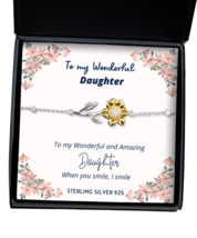 To my Daughter, when you smile, I smile - Sunflower Bracelet. Model 64037  - £30.85 GBP